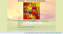 Desktop Screenshot of numerologie.zukunftsblick.de