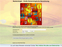 Tablet Screenshot of numerologie.zukunftsblick.de